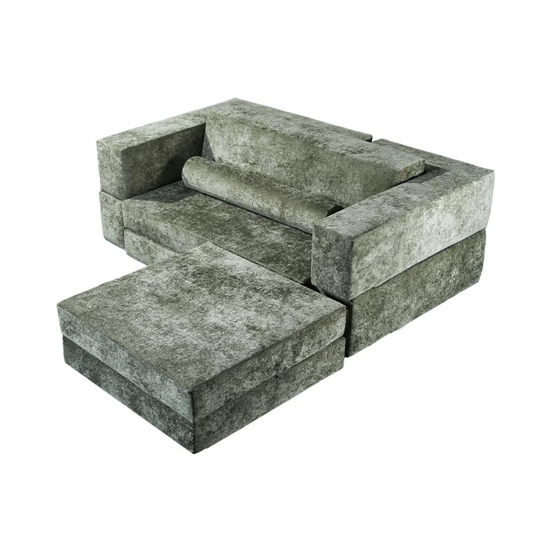 FORMLOW Modulares All-Schaumstoff-Rückenlehnen-Sofa