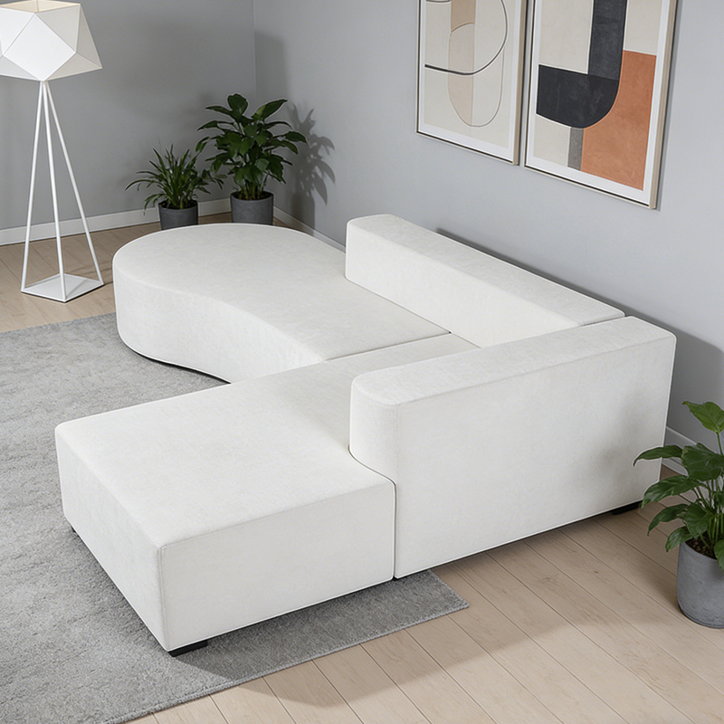 ARCCOMP Vakuumkomprimiertes, gebogenes, modulares Schaumstoffsofa